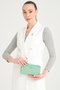 Zoozie Bags Cartera Verde Mar de Cuero PU para Mujer con Compartimentos y Cierre de Seguridad, Elegante y Duradera